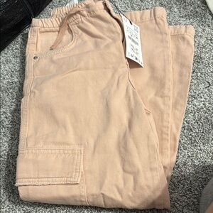 Zara light pink Cargo Pants